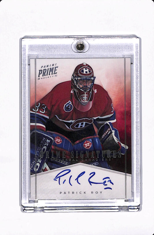 2012 PANINI PRIME HOCKEY PATRICK ROY PRIME SIGNATURES #'d/99