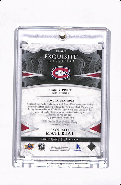 2019-20 EXQUISITE COLELCTION CAREY PRICE EXQUISITE COLLECTION #'d/49