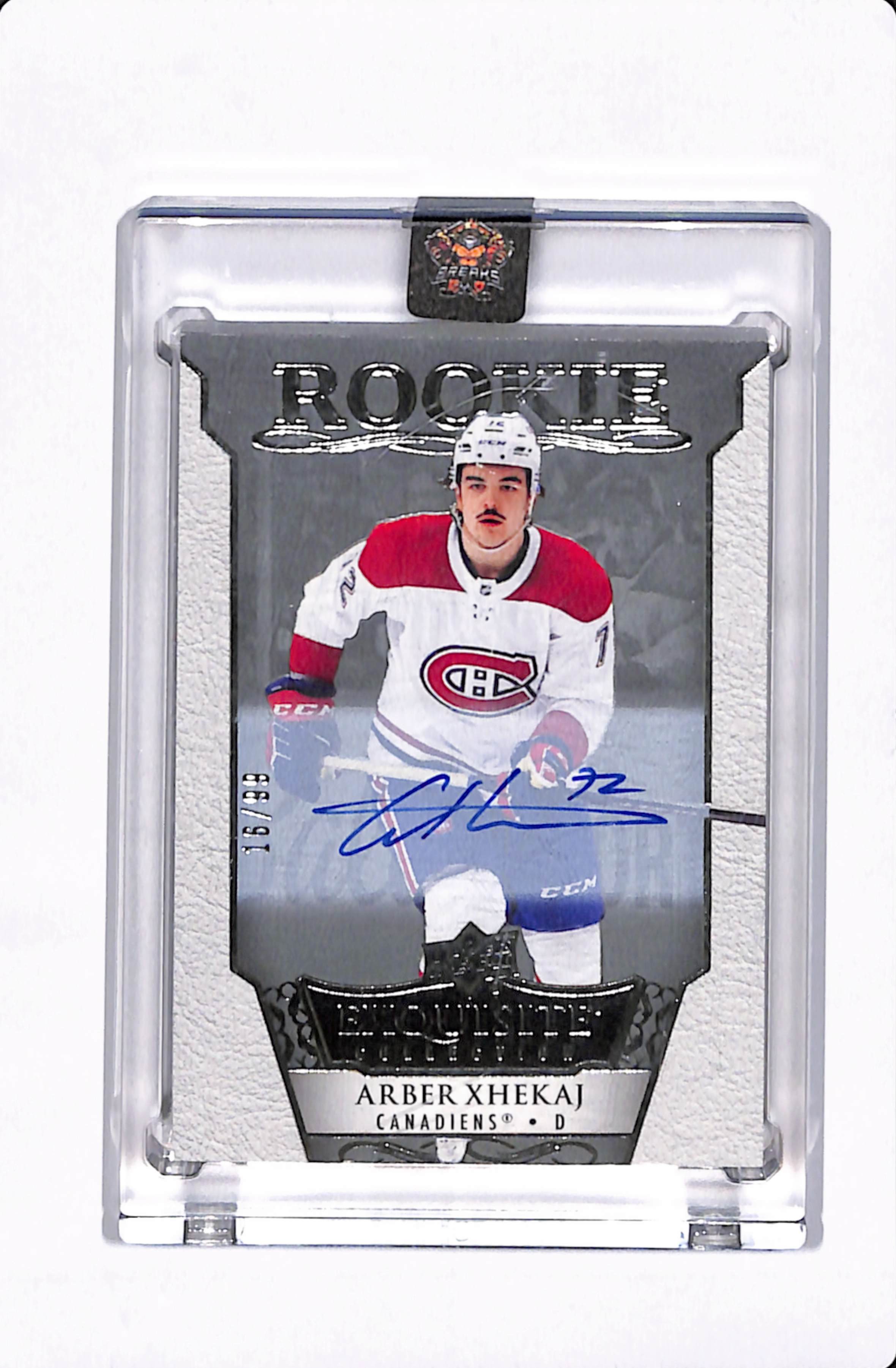 2023 UD EXQUISITE ROOKIE ARBER XHEKAJ AUTO /99