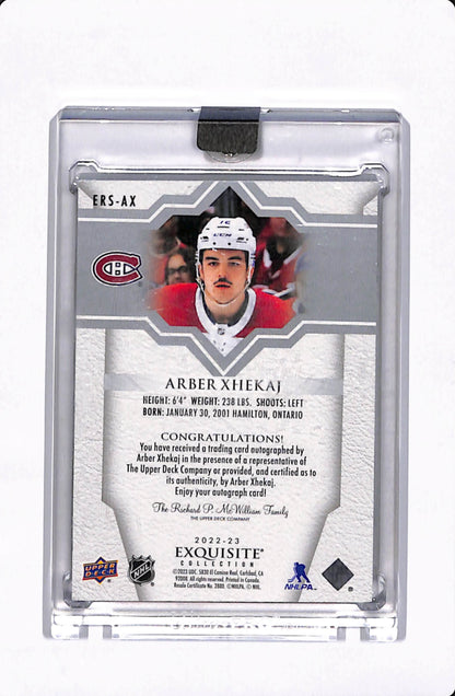 2023 UD EXQUISITE ROOKIE ARBER XHEKAJ AUTO /99