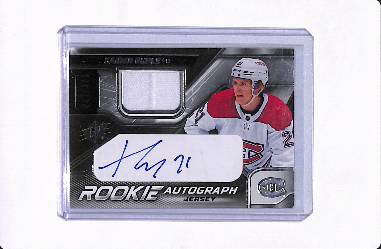 2022-23 UD SPX KAIDEN GUHLE ROOKIE AUTOGRAPH JERSEY /375