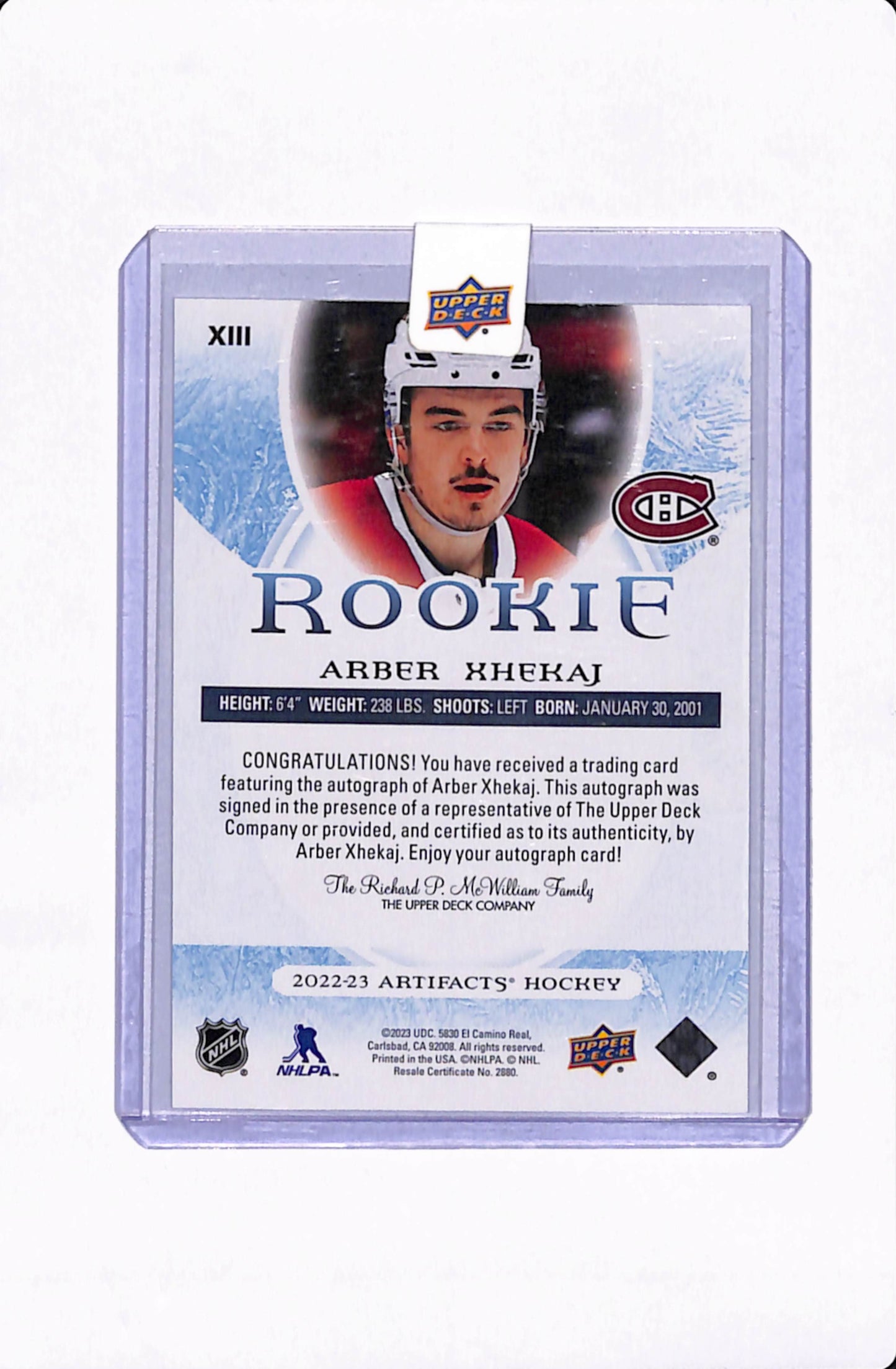 2022-23 ARTIFACTS ARBER XHEKAJ AUTO