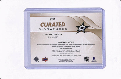 2022-23 SP AUTHENTIC JAKE OETTINGER CURATED SIGNATURES /99