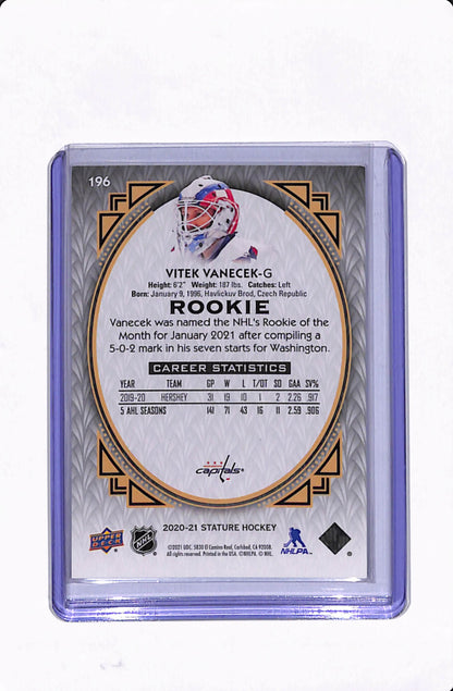 2020-21 STATURE VITEK VANECEK ROOKIE 1/1