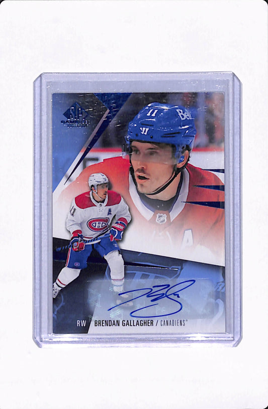 2023-24 SP GAME USED BRENDAN GALLAGHER AUTO