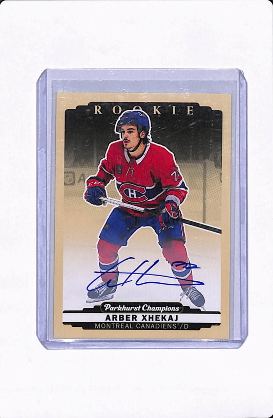 2022-23 PARKHURST ARBER XHEKAJ ROOKIE AUTO
