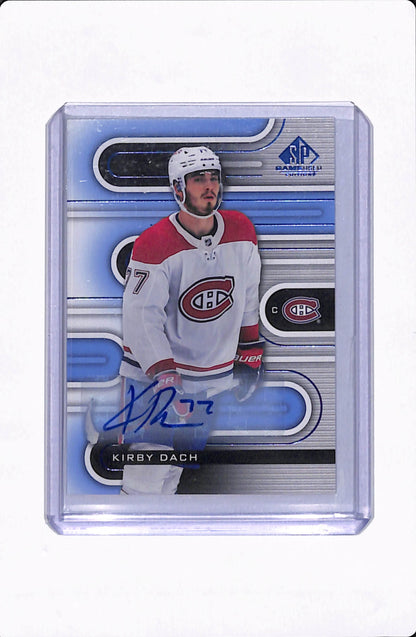 2022-23 SP GAME USED HOCKEY KIRBY DACH AUTO