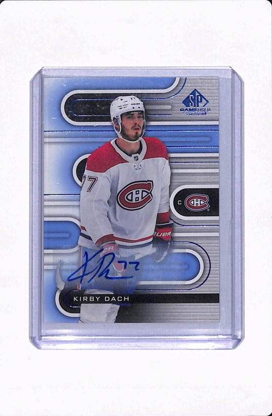 2022-23 SP GAME USED HOCKEY KIRBY DACH AUTO