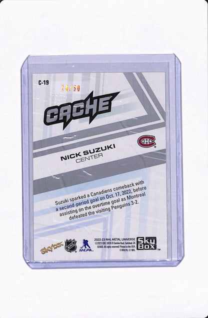 2022-23 METAL UNIVERSE NICK SUZUKI CACHE /50