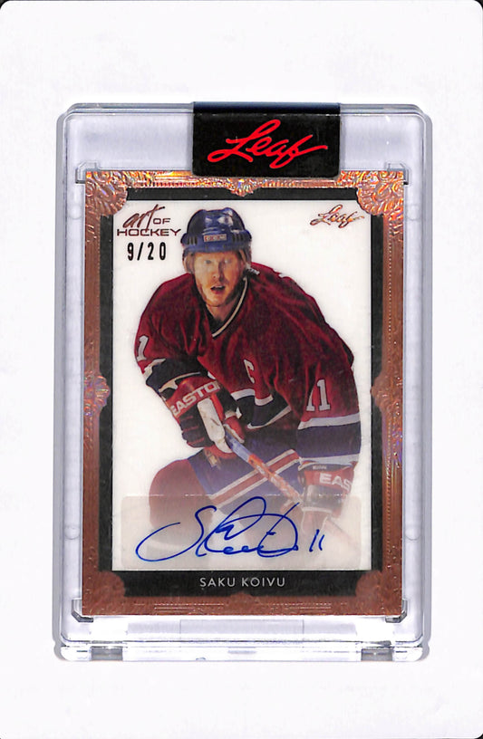 2022 LEAF ART OF HOCKEY SAKU KOIVU AUTO /20