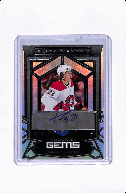 2022-23 BLACK DIAMOND HOCKEY KAIDEN GUHLE ROOKIE GEMS AUTO