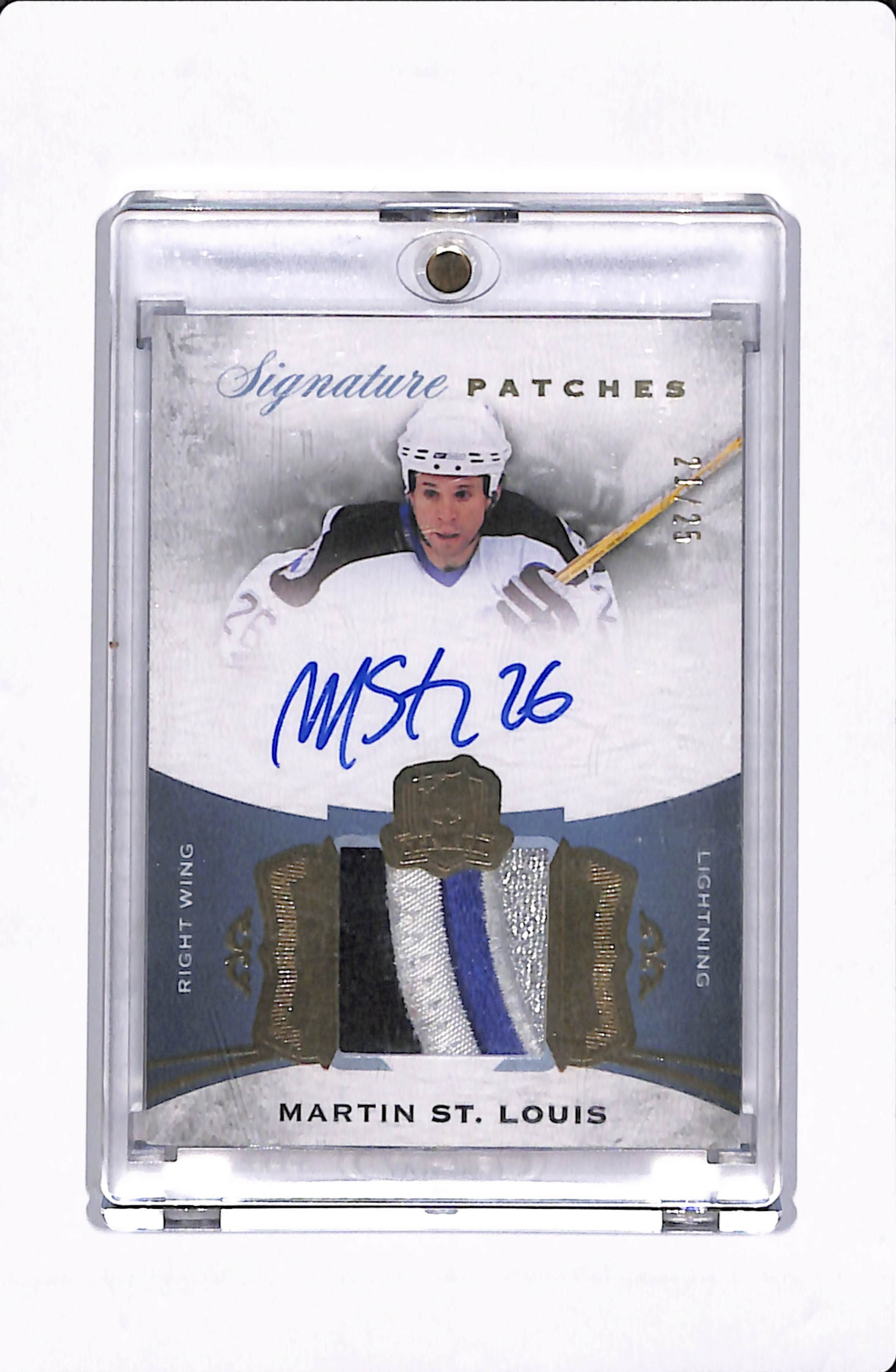 2015-16 THE CUP MARTIN ST.LOUIS SIGNATURE PATCHES /25