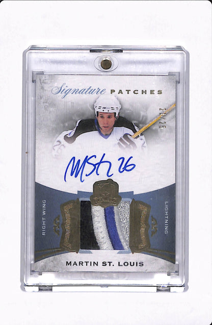 2015-16 THE CUP MARTIN ST.LOUIS SIGNATURE PATCHES /25