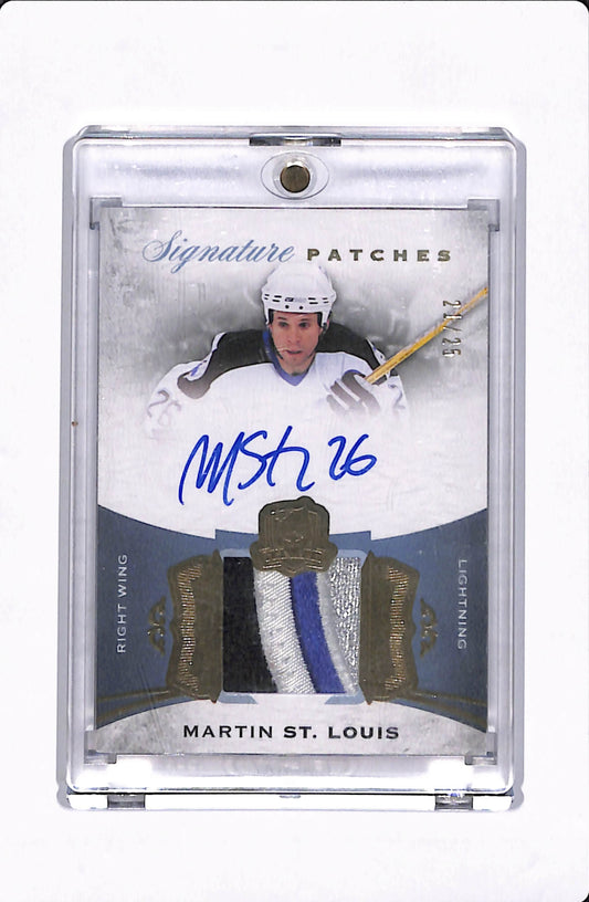 2015-16 THE CUP MARTIN ST.LOUIS SIGNATURE PATCHES /25