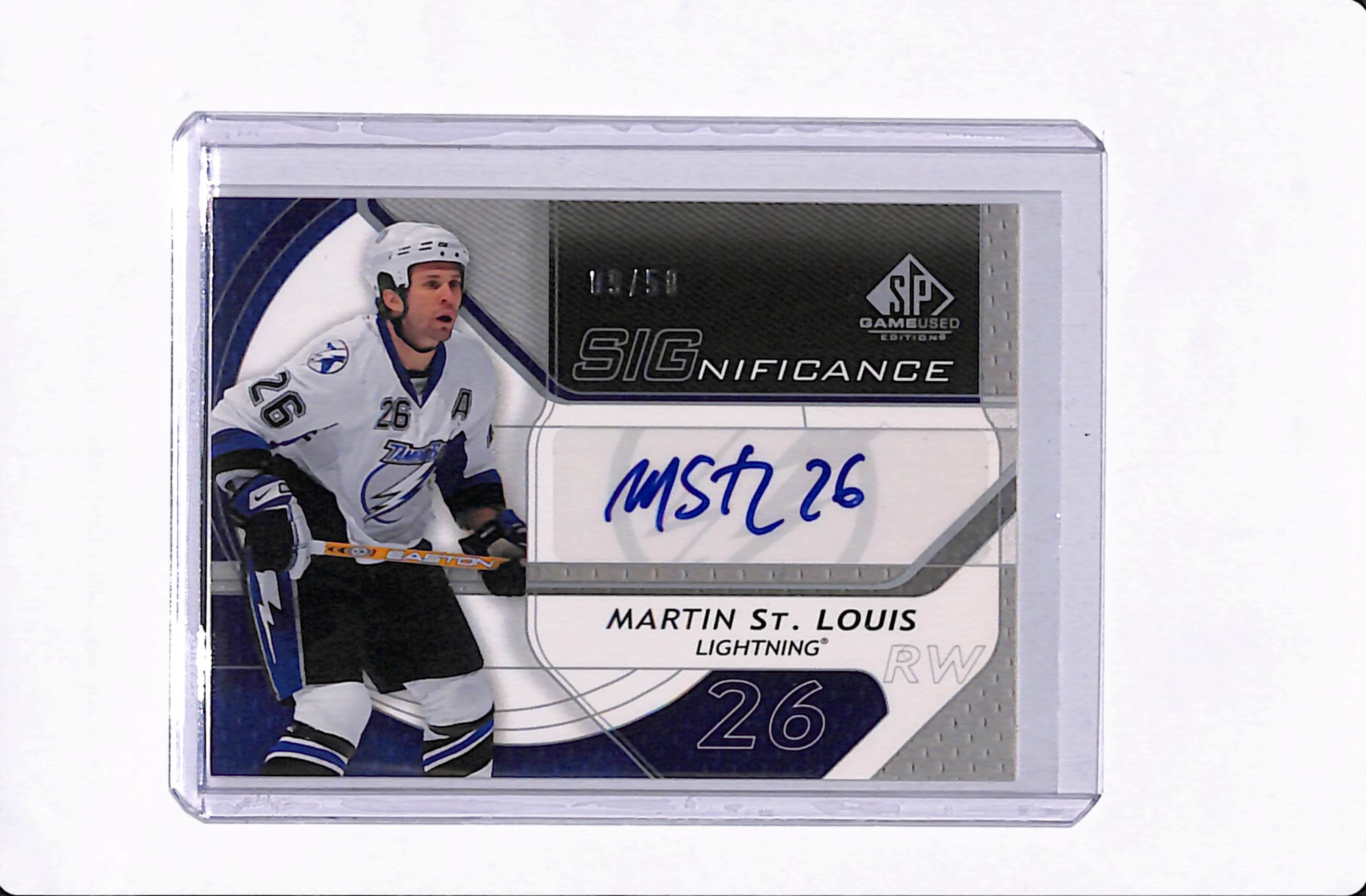 2008-09 SP GAME USED MARTIN ST. LOUIS SIGNIFICANCE /50