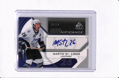 2008-09 SP GAME USED MARTIN ST. LOUIS SIGNIFICANCE /50