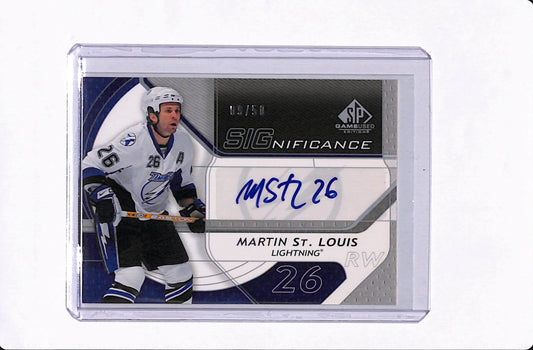 2008-09 SP GAME USED MARTIN ST. LOUIS SIGNIFICANCE /50