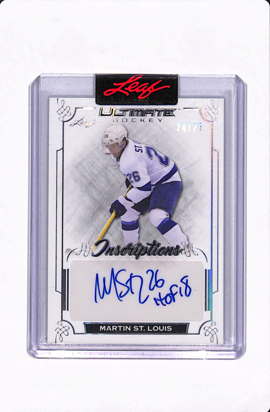 2023 LEAF ULTIMATE HOCKEY MARTIN ST. LOUIS INSCRIPTIONS /25