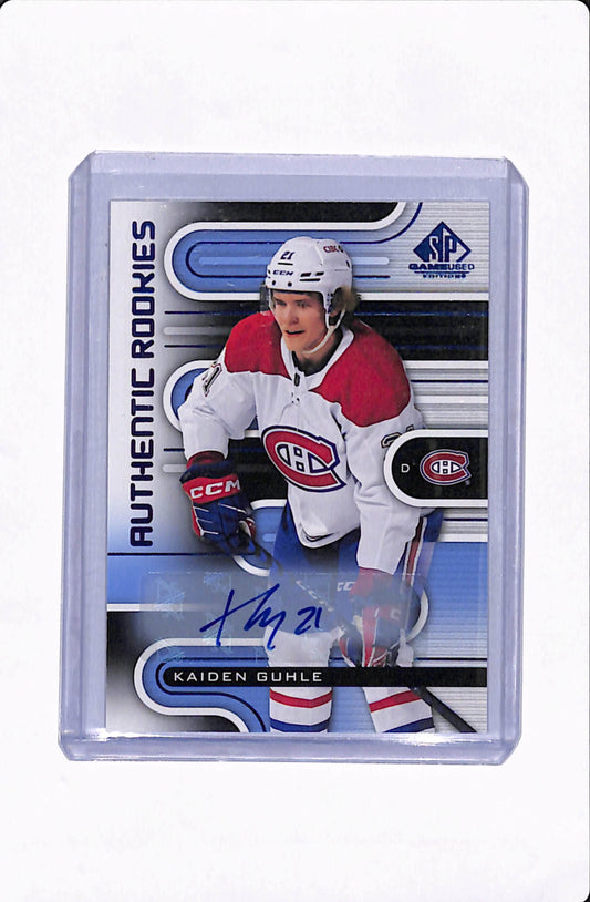 2022-23 SP GAME USED KAIDEN GUHLE AUTHENTIC ROOKIES AUTO