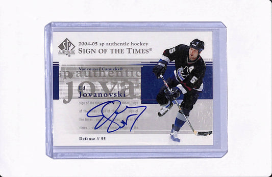 2004-05 SP AUTHENTIC ED JOVANOVSKI AUTO