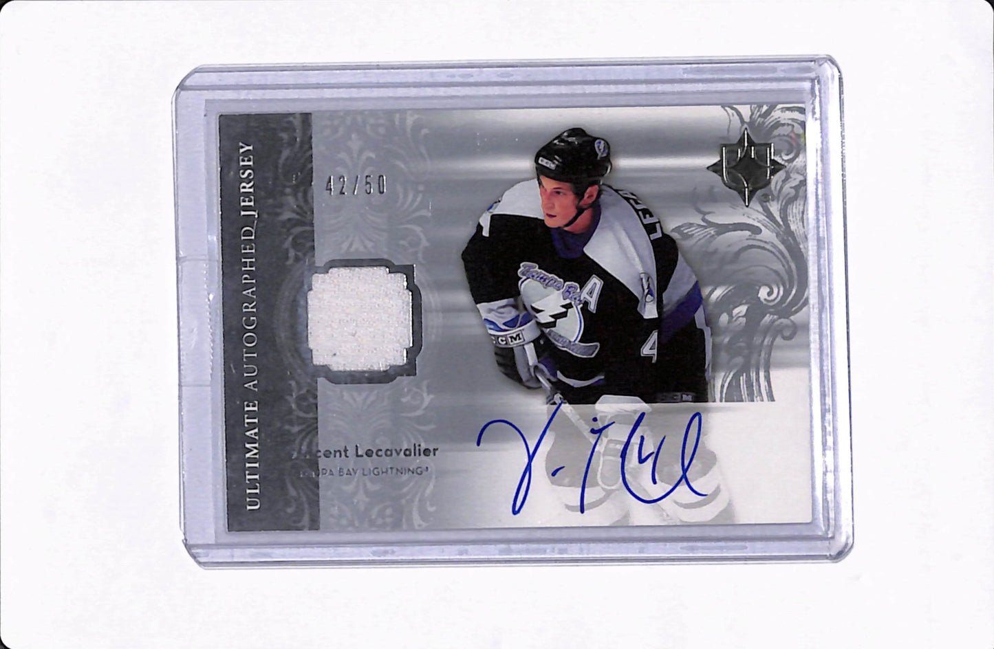 2007 ULTIMATE VINCENT LECAVALIER AUTOGRAPHED JERSEY /50