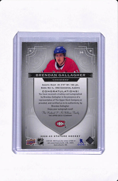 2022-23 STATURE BRENDAN GALLAGHER AUTO