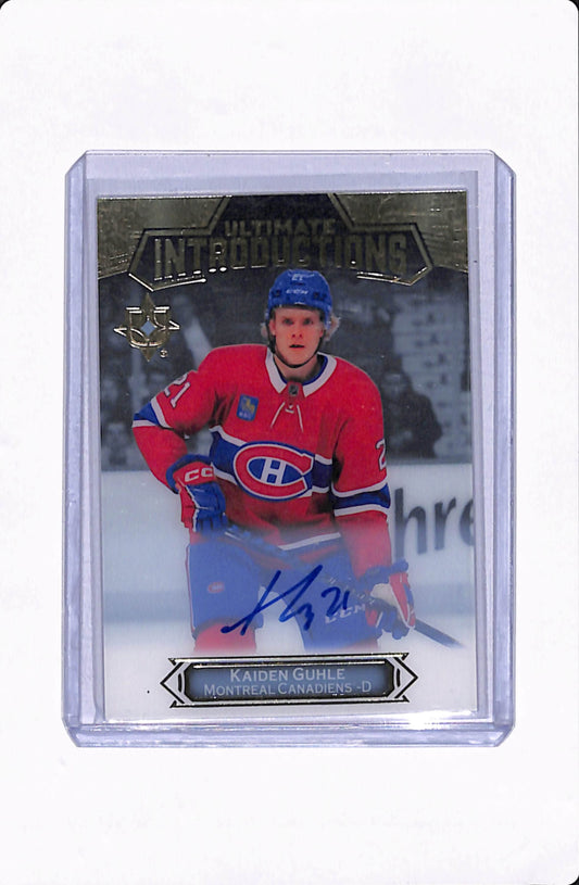 2022-23 ULTIMATE KAIDEN GUHLE INTRODUCTIONS AUTO
