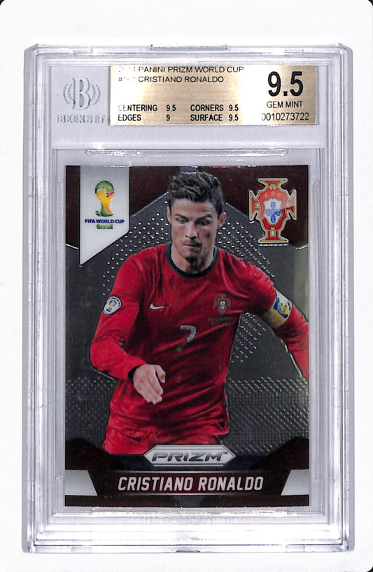 2014 PRIZM WORLD CUP CRISTIANO RONALDO BGS 9.5