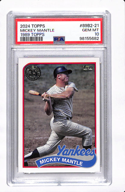 2024 TOPPS MICKEY MANTLE 1989 PSA 10
