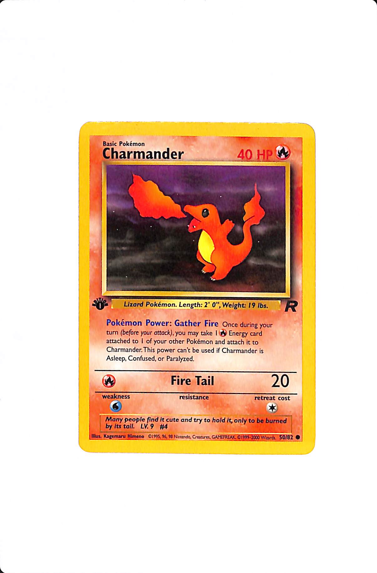 Charmander Team Rocket Common 50 First Edition