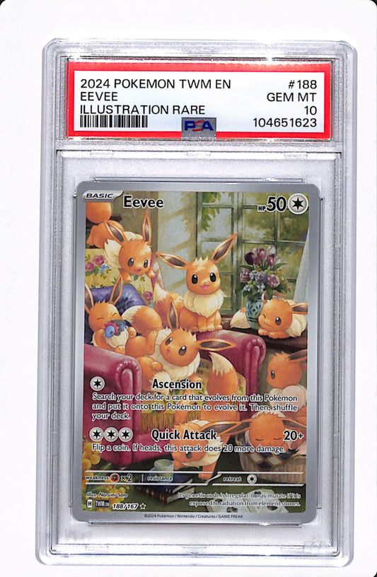 2024 EEVEE ILLUSTRATION RARE 188/167 PSA 10