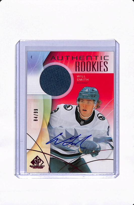 2024-25 SP GAME USED WILL SMITH AUTHENTIC ROOKIES PATCH AUTO /99