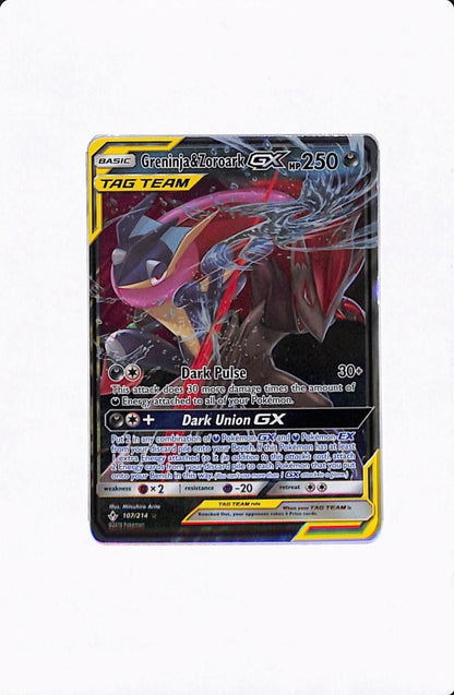 GRENINJA & ZOROARK GX 107/214