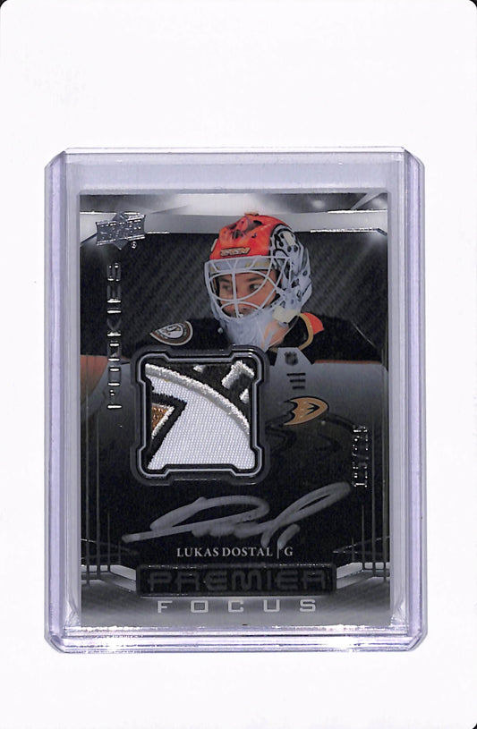 2022-23 UD PREMIER LUKAS DOSTAL PREMIER FOCUS ROOKIES PATCH AUTO /125