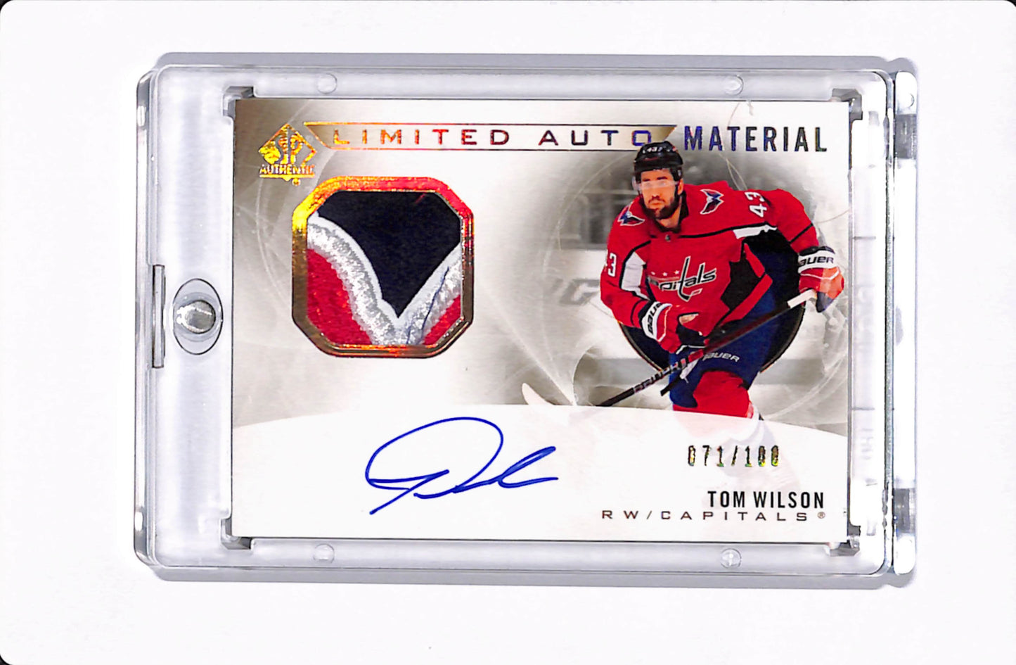 2020-21 SP AUTHENTIC TOM WILSON LIMITED AUTO MATERIAL /100