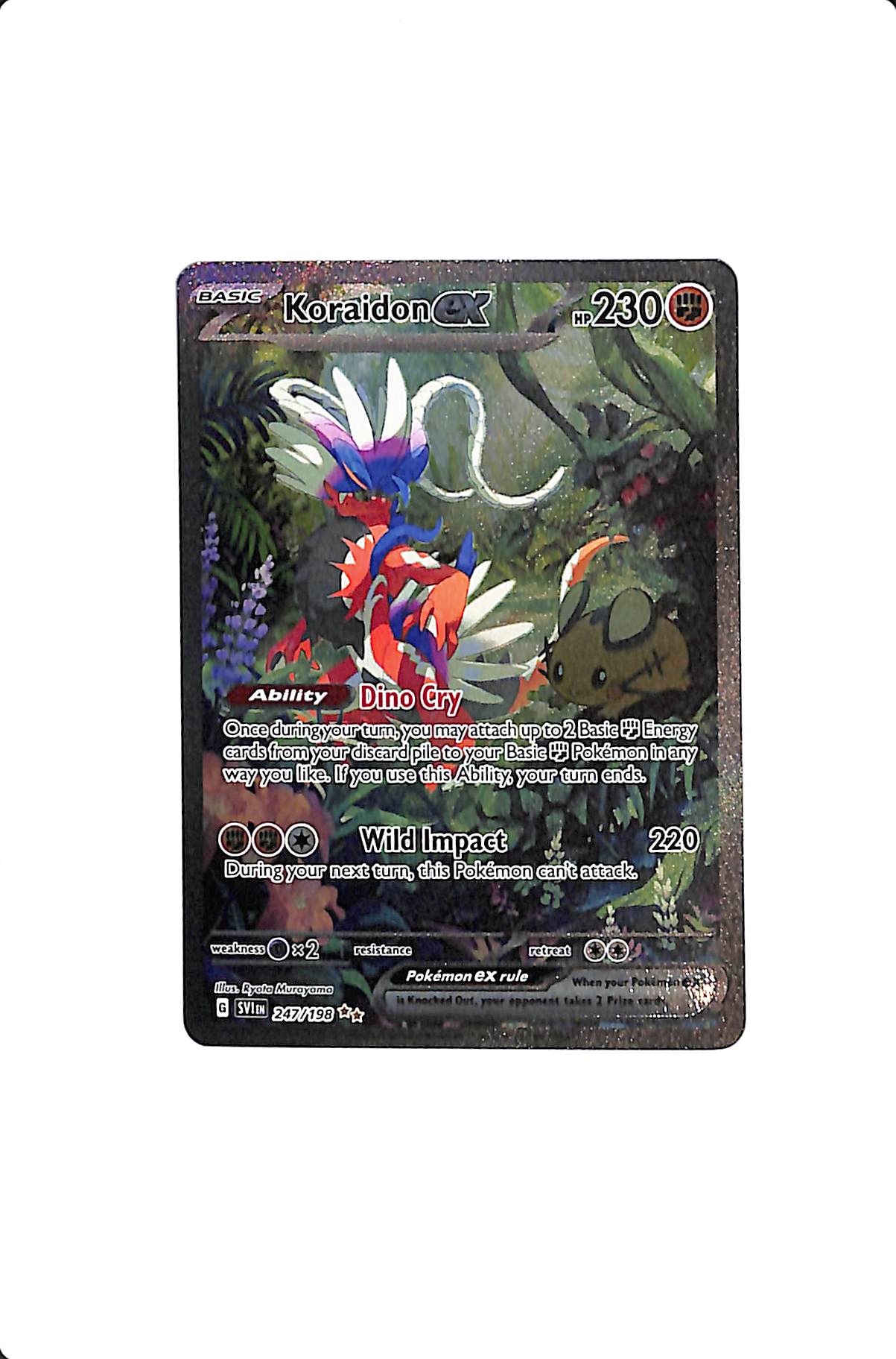 Koraidon ex Scarlet & Violet Base Set Special Illustration Rare 247/198