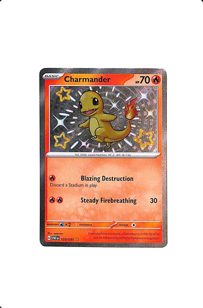 Charmander Paldean Fates Shiny Rare 109/091