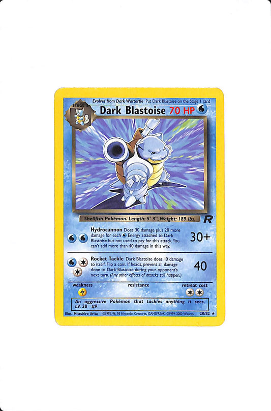Dark Blastoise (20) Team Rocket Rare 20