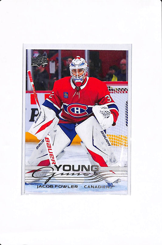 2025-26 UPPER DECK EXTENDED SERIES JACOB FOWLER YOUNG GUNS #724
