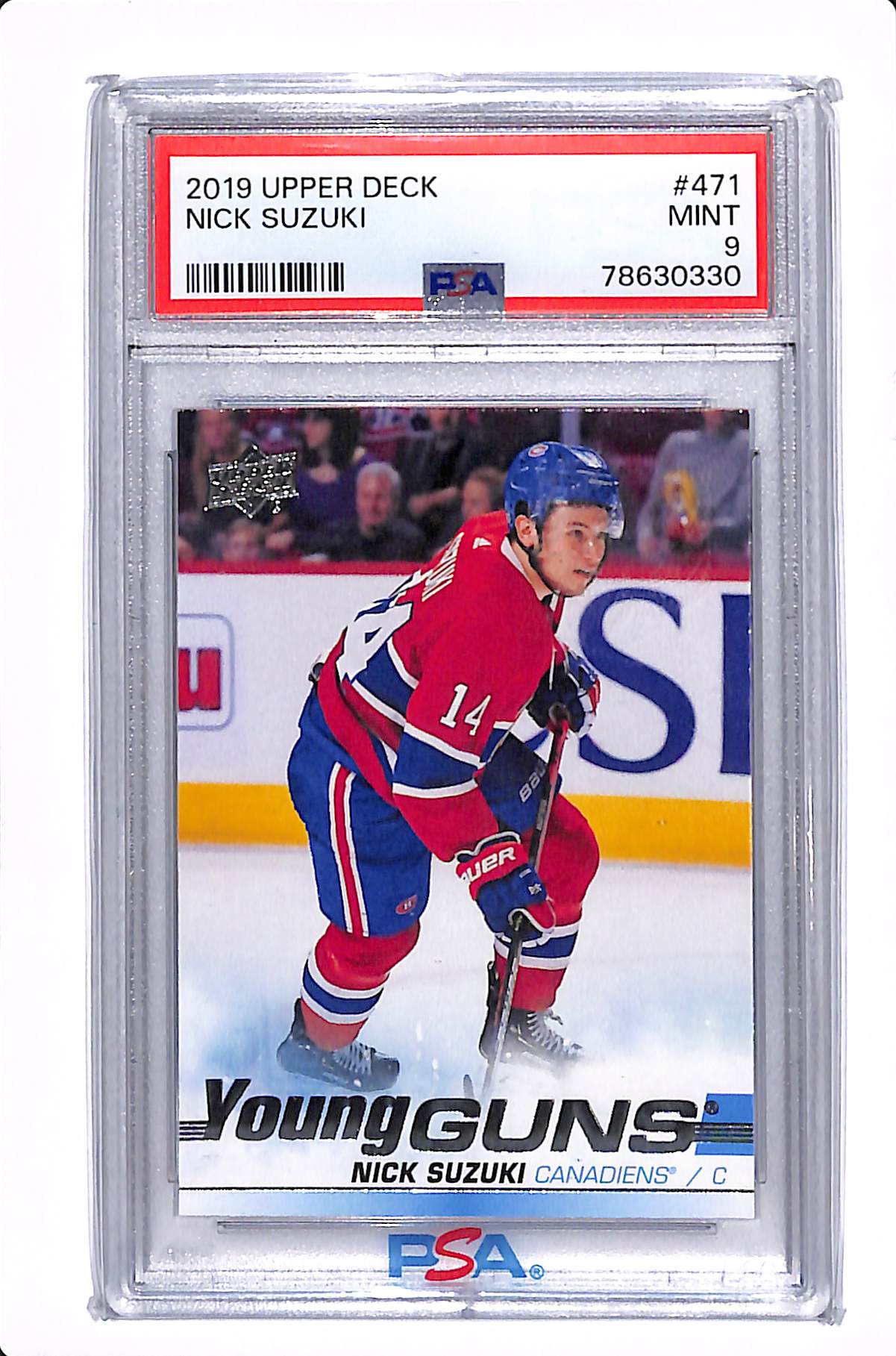 2019-2020 UPPER DECK SERIES 2 NICK SUZUKI YOUNG GUNS PSA 9 #471