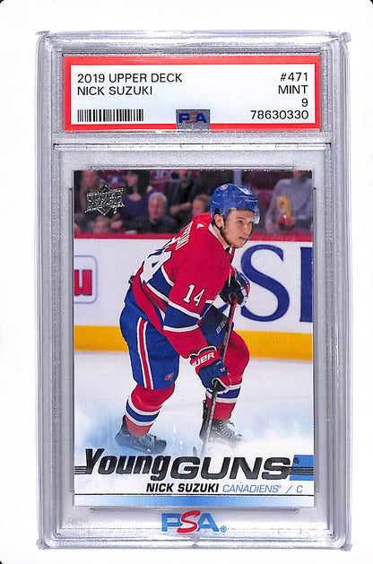 2019-2020 UPPER DECK SERIES 2 NICK SUZUKI YOUNG GUNS PSA 9 #471