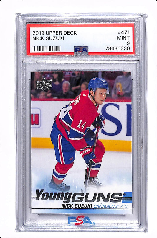 2019-2020 UPPER DECK SERIES 2 NICK SUZUKI YOUNG GUNS PSA 9 #471
