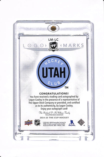 2024-25 UPPER DECK THE CUP LOGAN COOLEY LOGO MARKS AUTO #LM-LC
