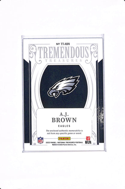 2025 PANINI NATIONAL TREASURES A.J. BROWN TREMENDOUS TREASURES PATCH /99 #TT-ABN