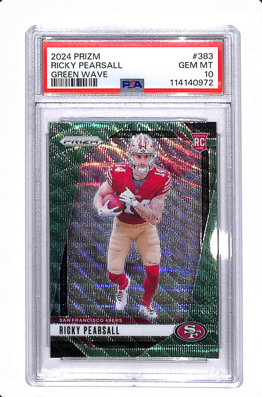2024 PRIZM RICKY PEARSALL GREEN WAVE PSA 10 #383