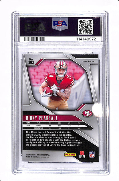 2024 PRIZM RICKY PEARSALL GREEN WAVE PSA 10 #383