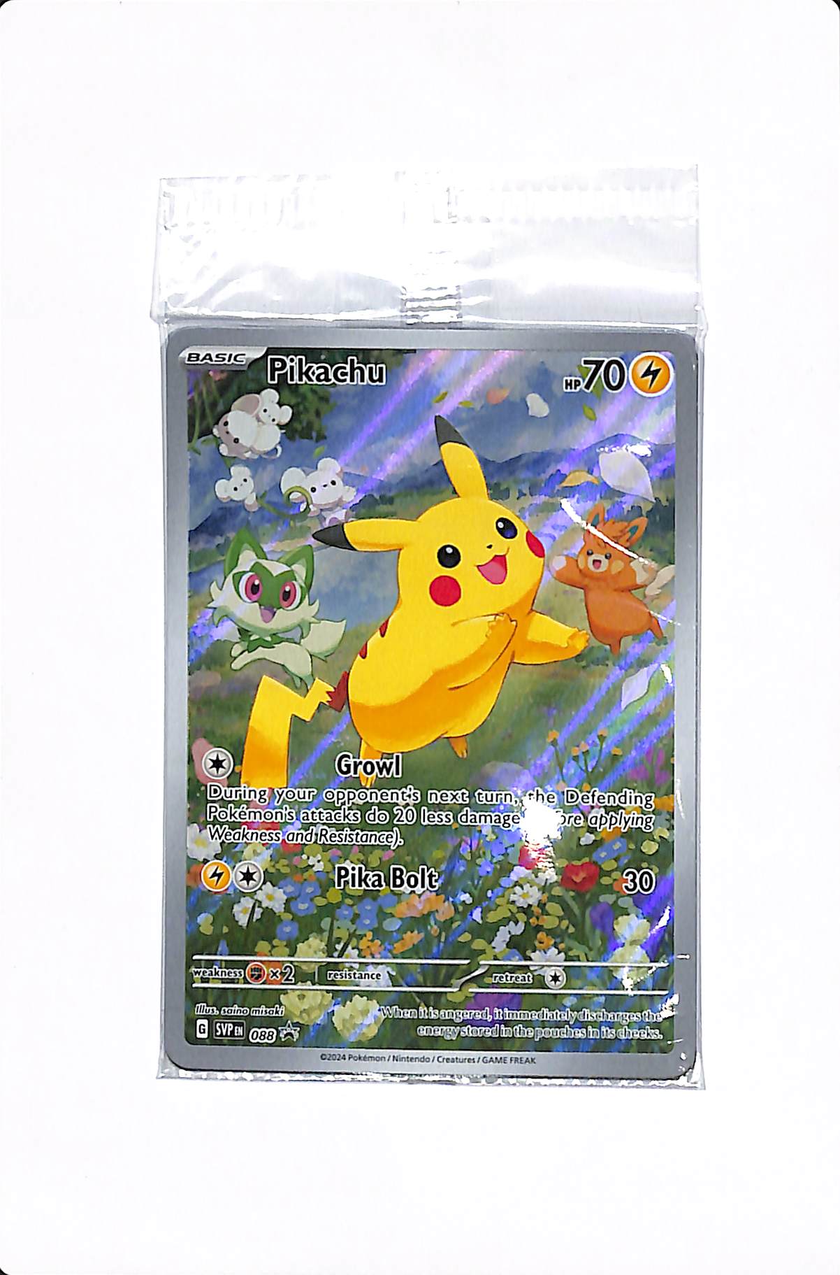 Pikachu Scarlet & Violet Promo Promo 088 SEALED