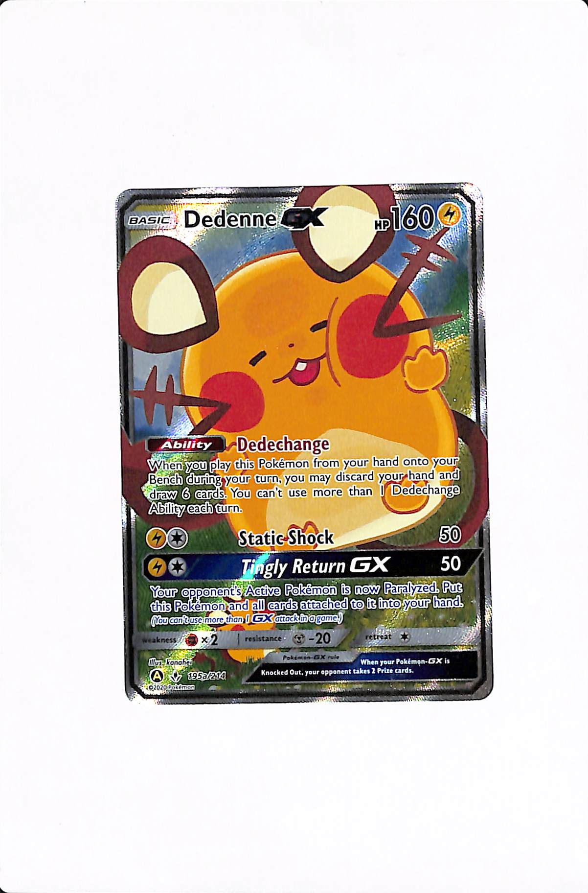 Dedenne GX Alternate Art Promos Promo 195a/214