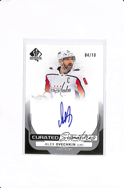 2024-25 UPPER DECK SP AUTHENTIC ALEX OVECHKIN CURATED SIGNATURES /10 #SPC-AO