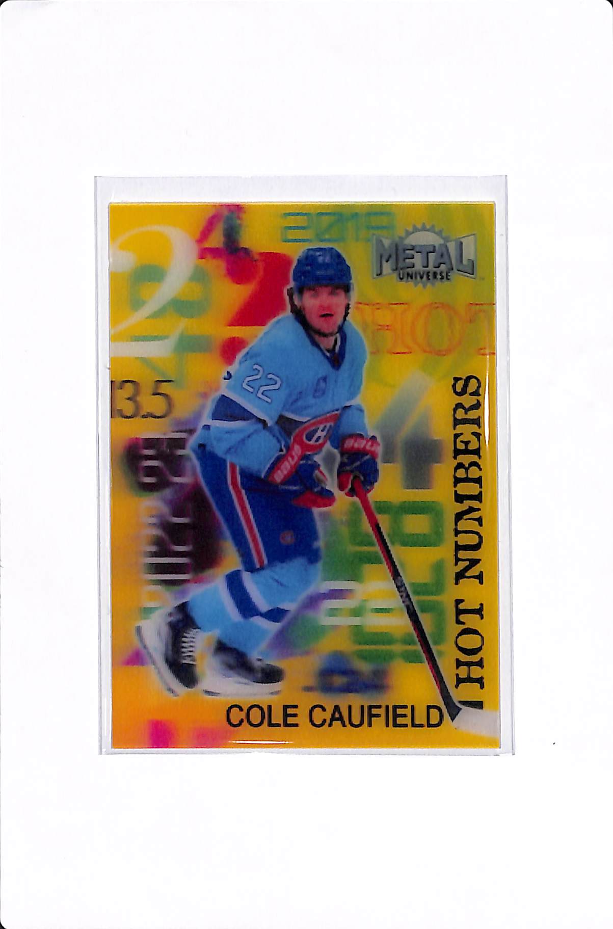 2022-23 UPPER DECK METAL UNIVERSE COLE CAUFIELD HOT NUMBERS #HN-31